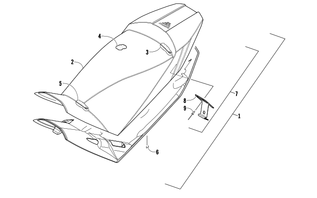 Parts Diagram for Arctic Cat 2013 XF 800 SNO PRO LTD SNOWMOBILE SEAT ASSEMBLY