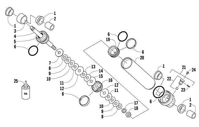 Parts Diagram for Arctic Cat 2013 F 800 LXR SNOWMOBILE REAR SUSPENSION REAR ARM SHOCK ABSORBER