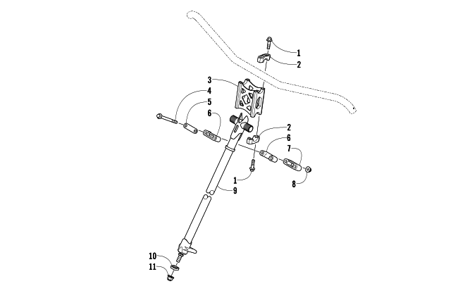 Parts Diagram for Arctic Cat 2014 ZR 6000 SNO PRO R SNOWMOBILE STEERING POST ASSEMBLY