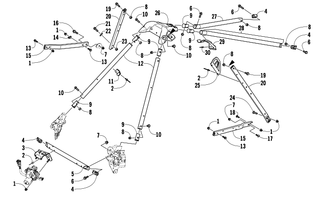 Parts Diagram for Arctic Cat 2013 M 800 HCR 153 SNOWMOBILE STEERING SUPPORT ASSEMBLY