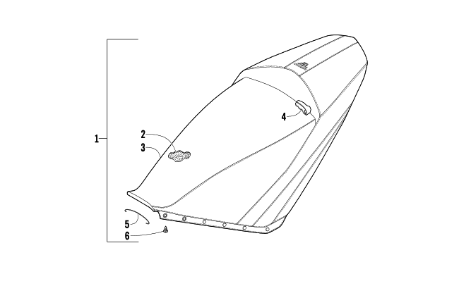 Parts Diagram for Arctic Cat 2013 SNO PRO 600 CROSS COUNTRY SNOWMOBILE SEAT ASSEMBLY