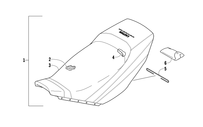 Parts Diagram for Arctic Cat 2013 SNO PRO 500 SNOWMOBILE SEAT ASSEMBLY
