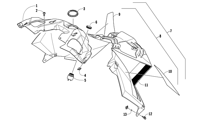 Parts Diagram for Arctic Cat 2014 ZR 6000 EL TIGRE SNOWMOBILE CONSOLE ASSEMBLY