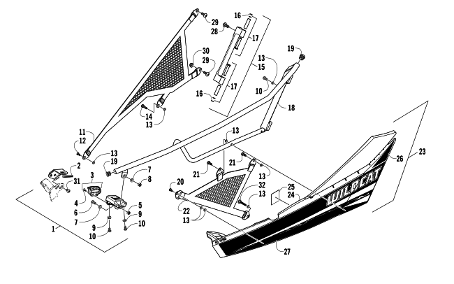 Parts Diagram for Arctic Cat 2012 WILDCAT 1000 GT ATV DOOR REPLACEMENT ASSEMBLY