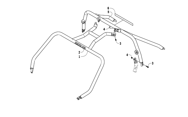 Parts Diagram for Arctic Cat 2014 WILDCAT X ATV ROPS ASSEMBLY