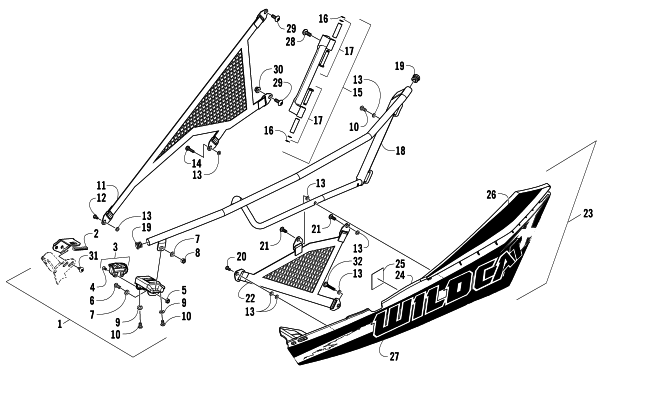 Parts Diagram for Arctic Cat 2013 WILDCAT X ATV DOOR ASSEMBLY