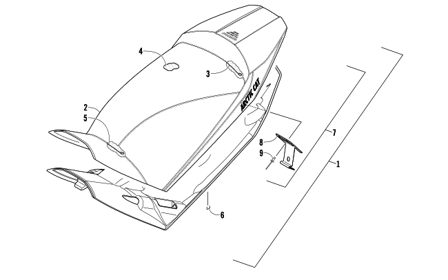 Parts Diagram for Arctic Cat 2014 XF 8000 141 CROSS-COUNTRY SNOWMOBILE SEAT ASSEMBLY