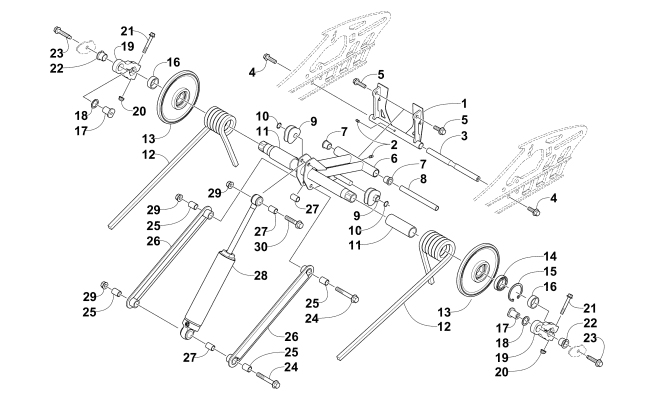 Parts Diagram for Arctic Cat 2015 XF 9000 LXR 137 SNOWMOBILE REAR SUSPENSION REAR ARM ASSEMBLY