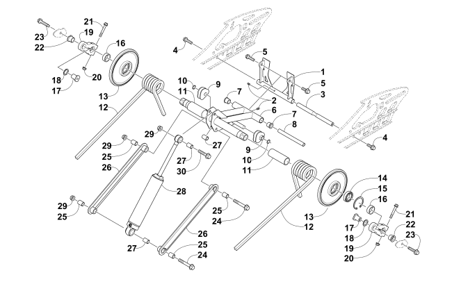Parts Diagram for Arctic Cat 2014 XF 9000 137 SNO PRO LTD SNOWMOBILE REAR SUSPENSION REAR ARM ASSEMBLY