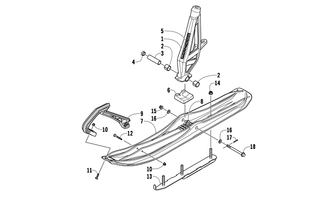 Parts Diagram for Arctic Cat 2014 XF 9000 137 SNO PRO LTD SNOWMOBILE SKI AND SPINDLE ASSEMBLY