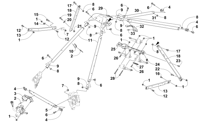 Parts Diagram for Arctic Cat 2014 XF 8000 141 CROSS-COUNTRY SNOWMOBILE STEERING SUPPORT ASSEMBLY