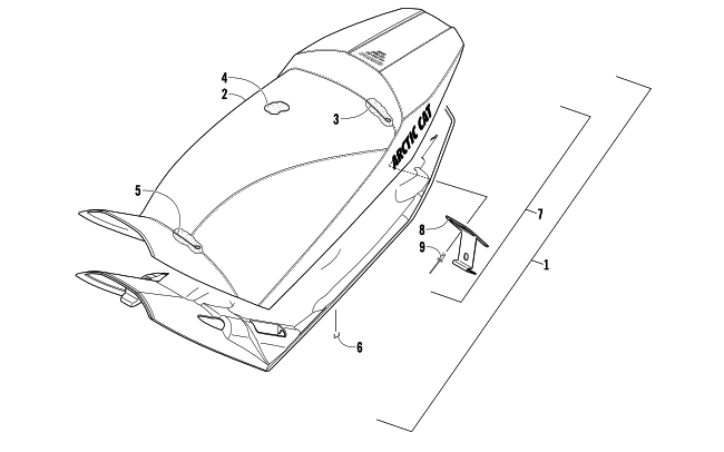 Parts Diagram for Arctic Cat 2014 ZR 9000 SNO PRO SNOWMOBILE SEAT ASSEMBLY