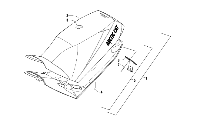 Parts Diagram for Arctic Cat 2014 M 8000 153 SNOWMOBILE SEAT ASSEMBLY