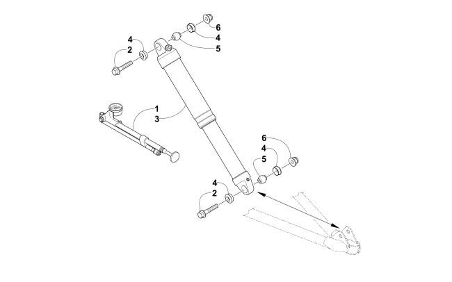 Parts Diagram for Arctic Cat 2016 M 8000 SNO PRO 153 SNOWMOBILE FRONT SHOCK ABSORBER ASSEMBLY