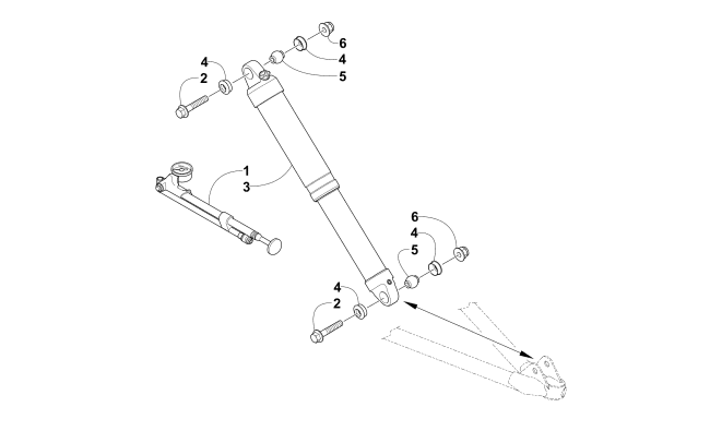 Parts Diagram for Arctic Cat 2016 M 8000 SNO PRO 141 ES SNOWMOBILE FRONT SHOCK ABSORBER ASSEMBLY