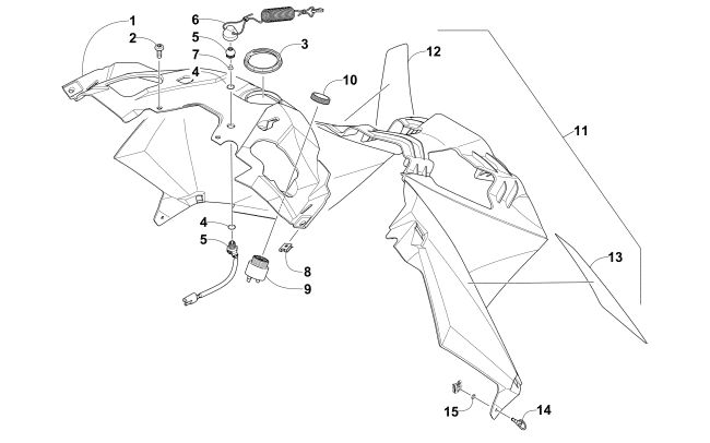 Parts Diagram for Arctic Cat 2015 ZR 9000 SNO PRO RR SNOWMOBILE CONSOLE ASSEMBLY