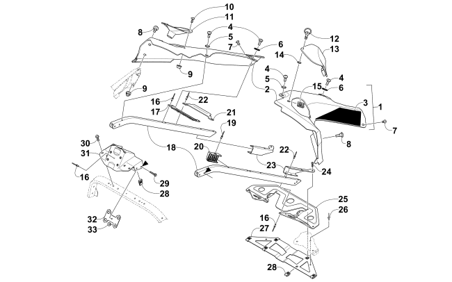 Parts Diagram for Arctic Cat 2017 BEARCAT 2000 LT SNOWMOBILE SEAT SUPPORT ASSEMBLY