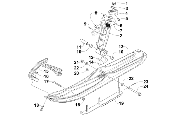 Parts Diagram for Arctic Cat 2018 LYNX 2000 SNOWMOBILE SKI AND SPINDLE ASSEMBLY