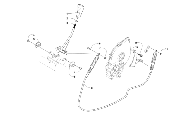 Parts Diagram for Arctic Cat 2014 PROWLER 500 HDX ATV SHIFTER ASSEMBLY