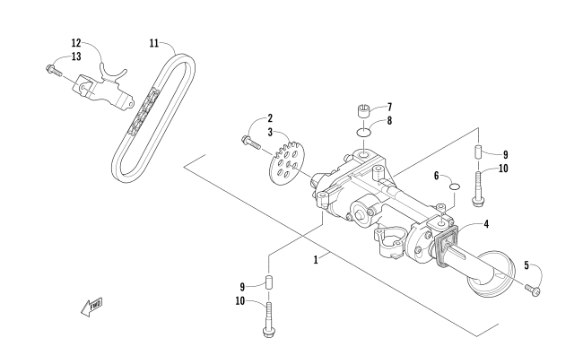 Parts Diagram for Arctic Cat 2016 XF 7000 CROSS-TOUR SNOWMOBILE OIL PUMP ASSEMBLY