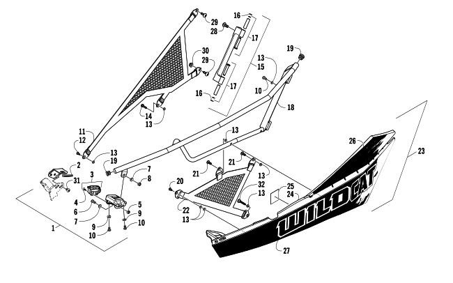 Parts Diagram for Arctic Cat 2014 WILD ATV DOOR ASSEMBLY