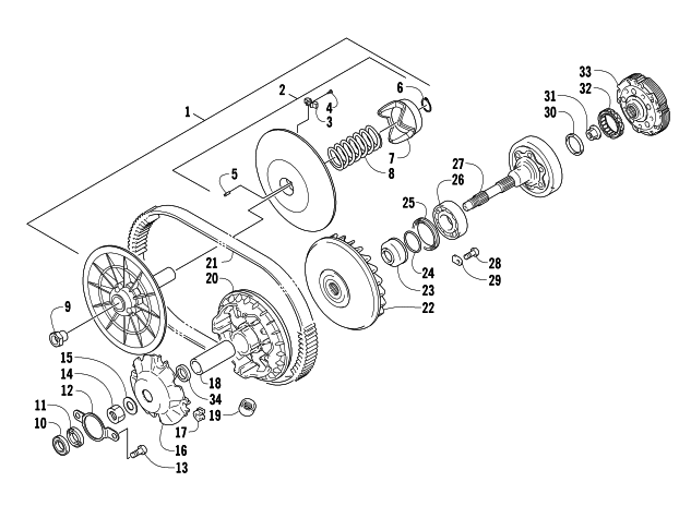 Parts Diagram for Arctic Cat 2014 TRV 1000 LTD ATV TRANSMISSION ASSEMBLY