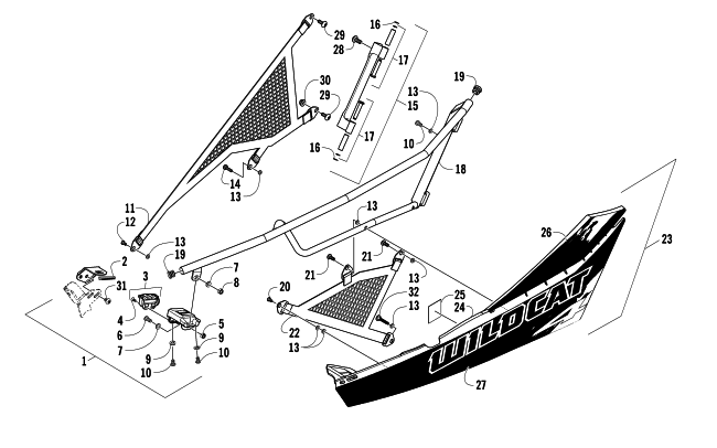 Parts Diagram for Arctic Cat 2014 WILDCAT 4 ATV FRONT DOOR ASSEMBLY