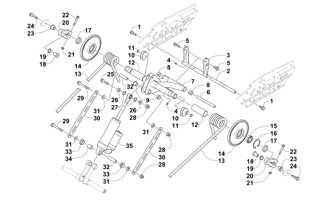 Parts Diagram for Arctic Cat 2014 ZR 6000 SNO PRO RR SNOWMOBILE REAR SUSPENSION REAR ARM ASSEMBLY