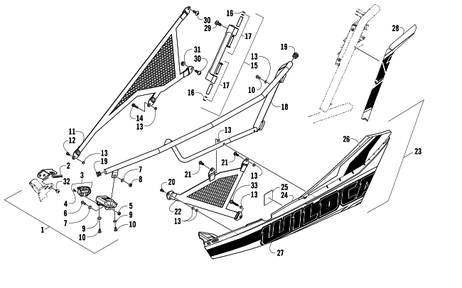 Parts Diagram for Arctic Cat 2014 WILDCAT 1000 LTD ATV DOOR ASSEMBLY