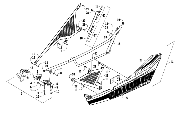 Parts Diagram for Arctic Cat 2014 WILDCAT 4 LTD ATV FRONT DOOR ASSEMBLY