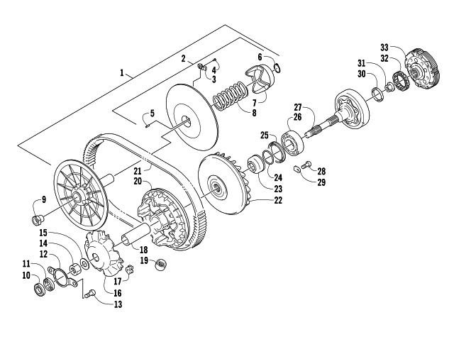 Parts Diagram for Arctic Cat 2014 1000 XT ATV TRANSMISSION ASSEMBLY