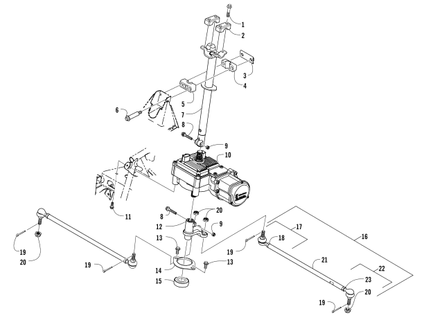 Parts Diagram for Arctic Cat 2014 TRV 700 LTD ATV STEERING ASSEMBLY
