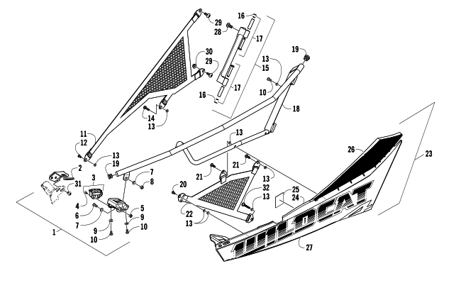 Parts Diagram for Arctic Cat 2014 WILDCAT 4X ATV FRONT DOOR ASSEMBLY