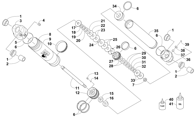 Parts Diagram for Arctic Cat 2015 M 8000 SNO PRO 153 SNOWMOBILE REAR SUSPENSION REAR ARM SHOCK ABSORBER