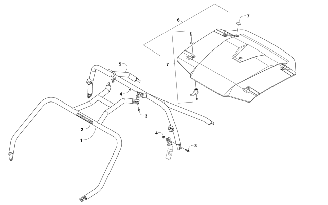 Parts Diagram for Arctic Cat 2014 WILDCAT X LTD ATV ROPS ASSEMBLY