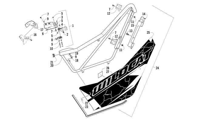 Parts Diagram for Arctic Cat 2014 WILDCAT X LTD ATV DOOR ASSEMBLY