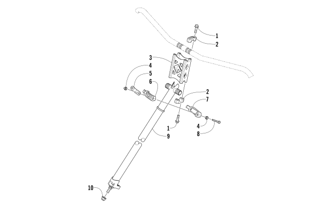Parts Diagram for Arctic Cat 2017 ZR 4000 SNO PRO 129 SNOWMOBILE STEERING POST ASSEMBLY