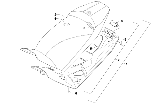 Parts Diagram for Arctic Cat 2015 XF 7000 SNO PRO 137 SNOWMOBILE SEAT ASSEMBLY