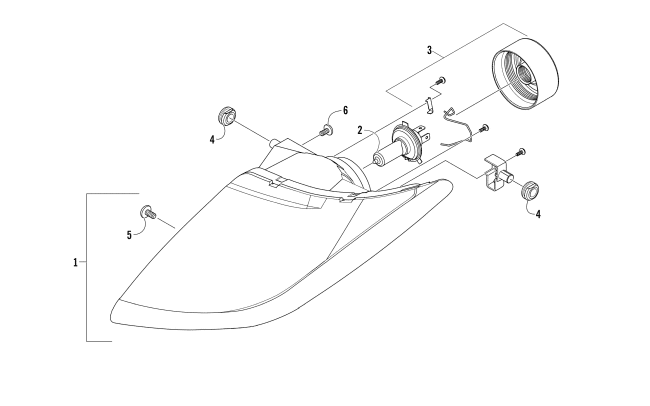 Parts Diagram for Arctic Cat 2014 WILDCAT TRAIL LIME ATV HEADLIGHT ASSEMBLY