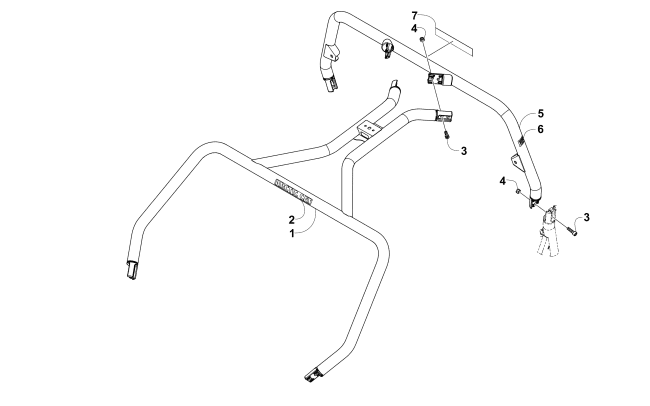 Parts Diagram for Arctic Cat 2015 WILDCAT SPORT XT ATV ROPS ASSEMBLY
