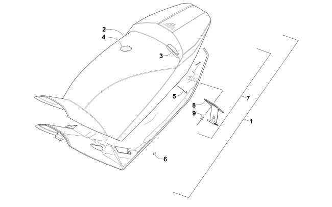 Parts Diagram for Arctic Cat 2015 ZR 8000 SNO PRO SNOWMOBILE SEAT ASSEMBLY