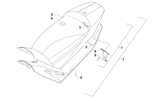 Parts Diagram for Arctic Cat 2015 ZR 4000 LXR SNOWMOBILE SEAT ASSEMBLY