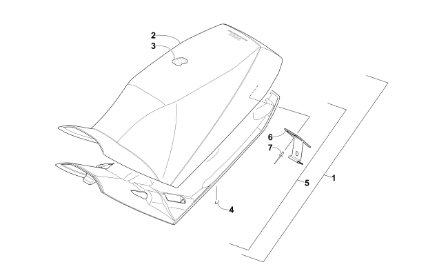 Parts Diagram for Arctic Cat 2015 XF 8000 CROSS-COUNTRY LTD 141 SNOWMOBILE SEAT ASSEMBLY