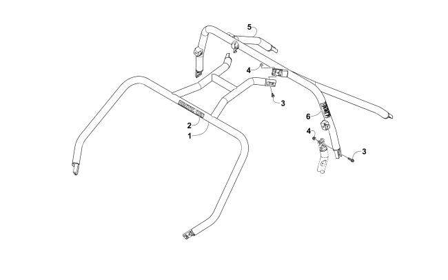 Parts Diagram for Arctic Cat 2015 WILDCAT ATV ROPS ASSEMBLY