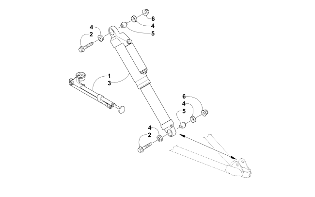 Parts Diagram for Arctic Cat 2015 M 8000 HCR 153 SNOWMOBILE FRONT SHOCK ABSORBER ASSEMBLY