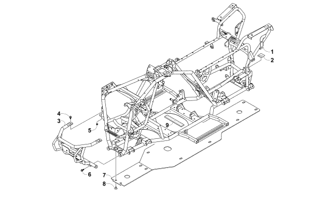 Parts Diagram for Arctic Cat 2015 XR 550 ATV FRAME AND RELATED PARTS