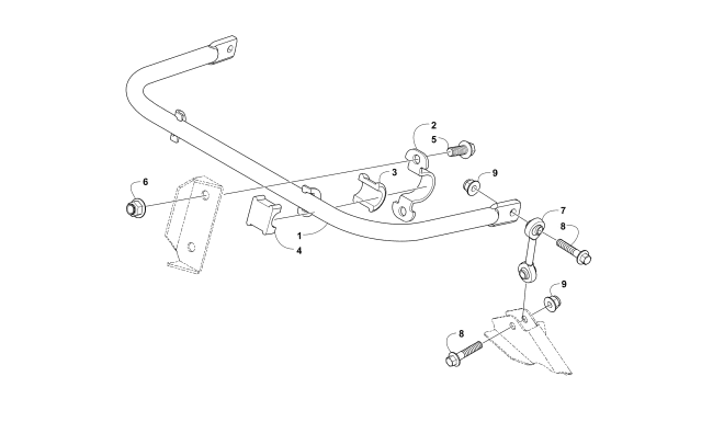 Parts Diagram for Arctic Cat 2016 ALTERRA 700 XT EPS ATV SWAY BAR ASSEMBLY