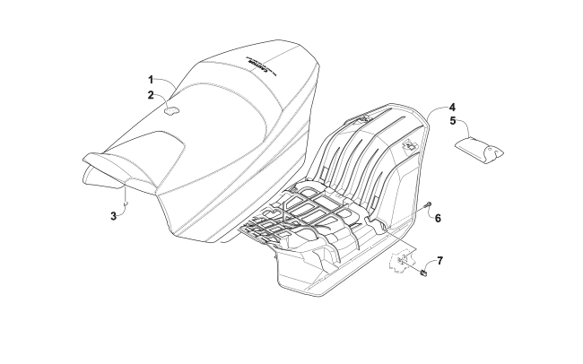 Parts Diagram for Arctic Cat 2015 LYNX 2000 SNOWMOBILE SEAT ASSEMBLY