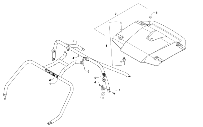 Parts Diagram for Arctic Cat 2015 WILDCAT X LTD ATV ROPS ASSEMBLY