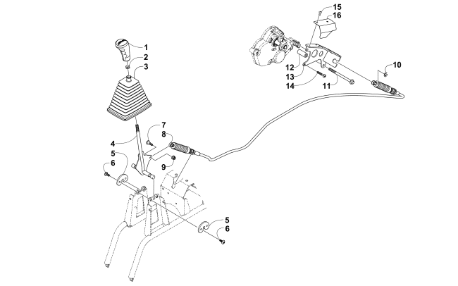Parts Diagram for Arctic Cat 2015 WILDCAT X ATV SHIFTER ASSEMBLY